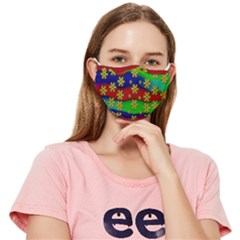 Blooming Stars On The Rainbow So Rare Fitted Cloth Face Mask (adult) by pepitasart