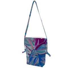 The Painted Shell Folding Shoulder Bag by kaleidomarblingart