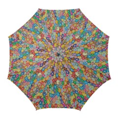 Floral Flowers Golf Umbrellas