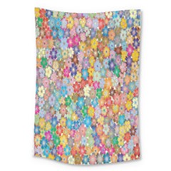 Floral Flowers Large Tapestry by artworkshop