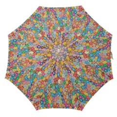 Floral Flowers Straight Umbrellas by artworkshop