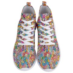 Floral Flowers Men s Lightweight High Top Sneakers