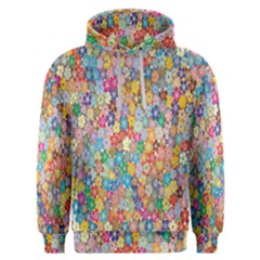 Floral Flowers Men s Overhead Hoodie by artworkshop