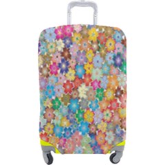 Floral Flowers Luggage Cover (large)