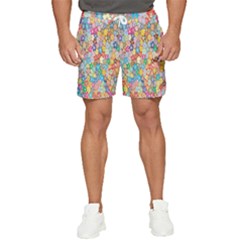 Floral Flowers Men s Runner Shorts by artworkshop