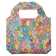 Floral Flowers Premium Foldable Grocery Recycle Bag