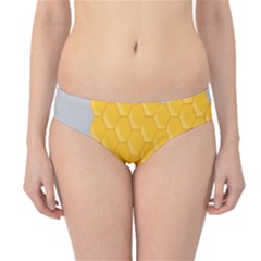 Hexagons Yellow Honeycomb Hive Bee Hive Pattern Hipster Bikini Bottoms by artworkshop