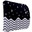Black And White Waves And Stars Abstract Backdrop Clipart Back Support Cushion View2