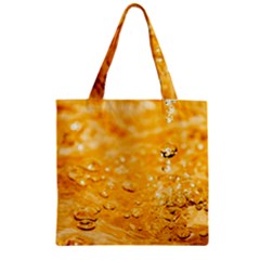 Water Zipper Grocery Tote Bag by artworkshop