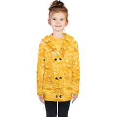 Water Kids  Double Breasted Button Coat by artworkshop