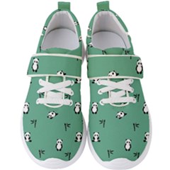 Pandas Pattern Men s Velcro Strap Shoes by artworkshop