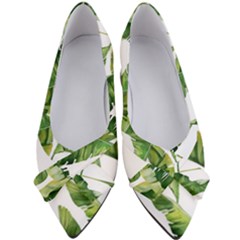 Sheets Tropical Plant Palm Summer Exotic Women s Bow Heels