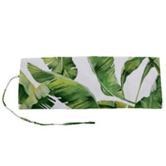 Sheets Tropical Plant Palm Summer Exotic Roll Up Canvas Pencil Holder (s) by artworkshop