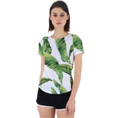 Sheets Tropical Plant Palm Summer Exotic Back Cut Out Sport Tee by artworkshop