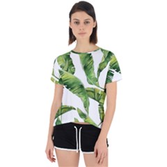 Sheets Tropical Plant Palm Summer Exotic Open Back Sport Tee by artworkshop