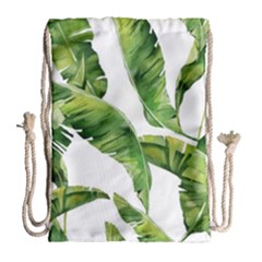 Sheets Tropical Plant Palm Summer Exotic Drawstring Bag (large)