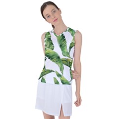 Sheets Tropical Plant Palm Summer Exotic Women s Sleeveless Sports Top by artworkshop