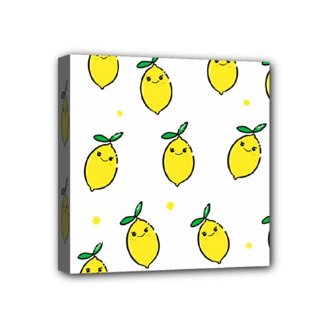 Pattern Lemon Texture Mini Canvas 4  X 4  (stretched) by artworkshop