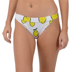 Pattern Lemon Texture Band Bikini Bottom by artworkshop