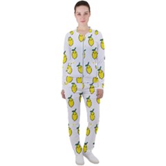 Pattern Lemon Texture Casual Jacket And Pants Set by artworkshop