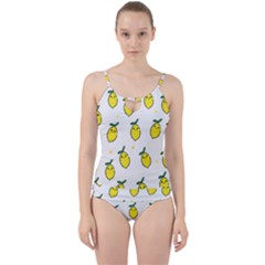 Pattern Lemon Texture Cut Out Top Tankini Set by artworkshop