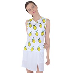 Pattern Lemon Texture Women s Sleeveless Sports Top by artworkshop