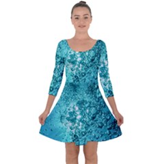 Bubbles Water Bub Quarter Sleeve Skater Dress