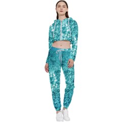 Bubbles Water Bub Cropped Zip Up Lounge Set by artworkshop