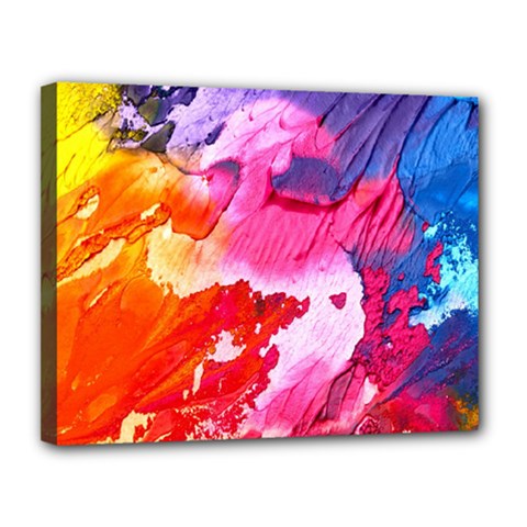 Colorful Painting Canvas 14  X 11  (stretched) by artworkshop