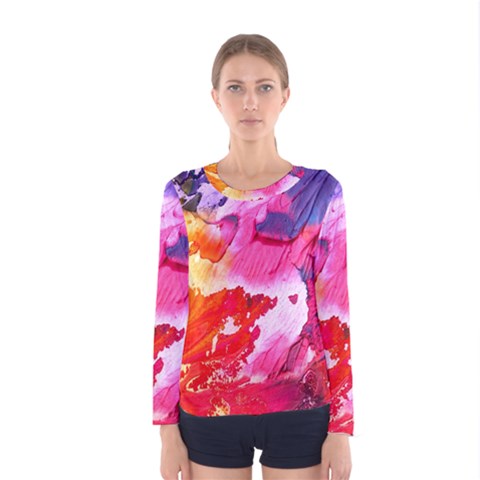 Colorful Painting Women s Long Sleeve Tee by artworkshop