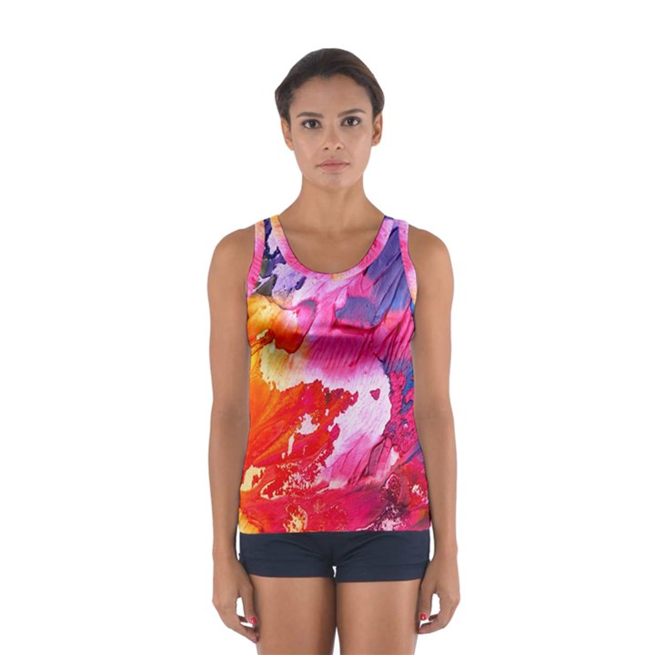 Colorful Painting Sport Tank Top 