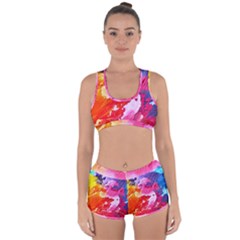 Colorful Painting Racerback Boyleg Bikini Set by artworkshop