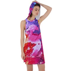 Colorful Painting Racer Back Hoodie Dress by artworkshop