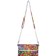 Mandalas Colorful Abstract Ornamental Mini Crossbody Handbag by artworkshop