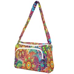 Mandalas Colorful Abstract Ornamental Front Pocket Crossbody Bag by artworkshop