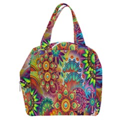 Mandalas Colorful Abstract Ornamental Boxy Hand Bag by artworkshop