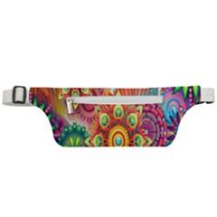 Mandalas Colorful Abstract Ornamental Active Waist Bag by artworkshop