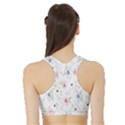 Pattern Flowers Sports Bra with Border View2