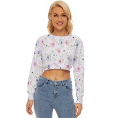 Pattern Flowers Lightweight Long Sleeve Sweatshirt