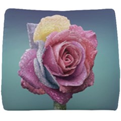 Rose Flower Love Romance Beautiful Seat Cushion by artworkshop