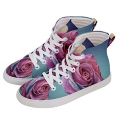 Rose Flower Love Romance Beautiful Men s Hi-top Skate Sneakers by artworkshop