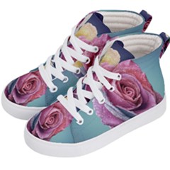 Rose Flower Love Romance Beautiful Kids  Hi-top Skate Sneakers by artworkshop