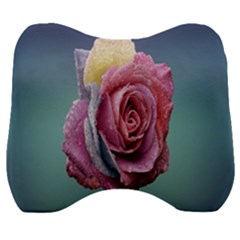 Rose Flower Love Romance Beautiful Velour Head Support Cushion by artworkshop