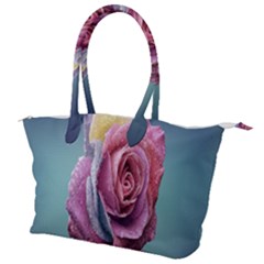 Rose Flower Love Romance Beautiful Canvas Shoulder Bag by artworkshop