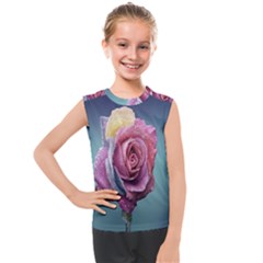 Rose Flower Love Romance Beautiful Kids  Mesh Tank Top by artworkshop