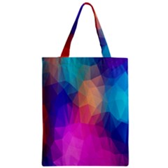 Triangles Polygon Color Zipper Classic Tote Bag by artworkshop