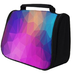 Triangles Polygon Color Full Print Travel Pouch (big)
