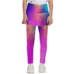 Triangles Polygon Color Kids  Skirted Pants