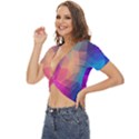 Triangles Polygon Color Twist Front Crop Top View2