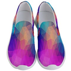 Triangles Polygon Color Men s Lightweight Slip Ons by artworkshop